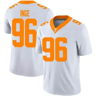 Game Men's Isaiah Inge Tennessee Volunteers Nike Football Jersey - White