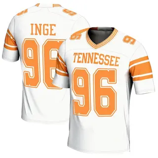 Game Men's Isaiah Inge Tennessee Volunteers Replica 2nd Football Jersey - White