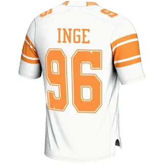 Game Men's Isaiah Inge Tennessee Volunteers Replica 2nd Football Jersey - White