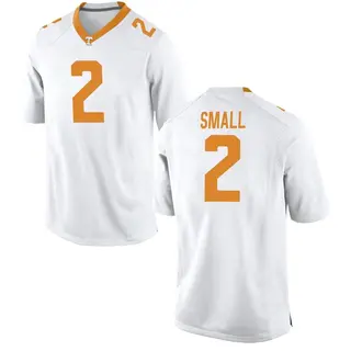 Game Men's Jabari Small Tennessee Volunteers Nike College Jersey - White