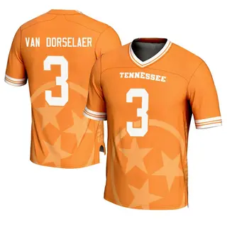 Game Men's Jack Van Dorselaer Tennessee Volunteers Replica Icon Print Football Jersey - Orange