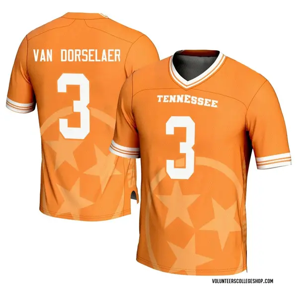 Game Men's Jack Van Dorselaer Tennessee Volunteers Replica Icon Print Football Jersey - Orange