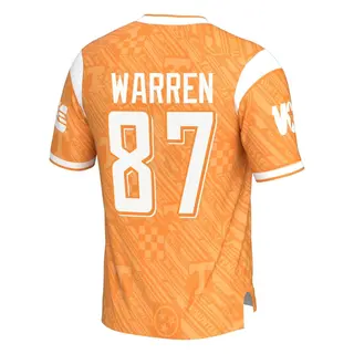 Game Men's Jacob Warren Tennessee Volunteers Replica Highlight Print Football Jersey - Orange