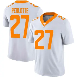 Game Men's Jadon Perlotte Tennessee Volunteers Nike Football Jersey - White