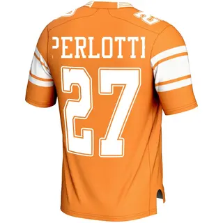 Game Men's Jadon Perlotte Tennessee Volunteers Replica Football Jersey - Orange
