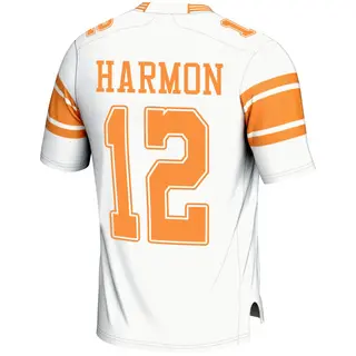 Game Men's Jaedon Harmon Tennessee Volunteers Replica 2nd Football Jersey - White