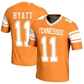Game Men's Jalin Hyatt Tennessee Volunteers Replica Football Jersey - Orange