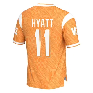 Game Men's Jalin Hyatt Tennessee Volunteers Replica Highlight Print Football Jersey - Orange