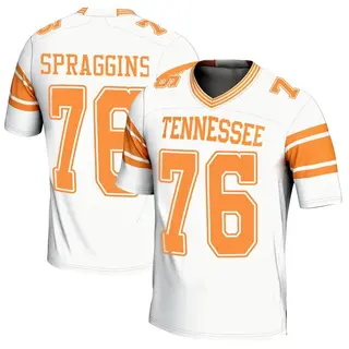 Game Men's Javontez Spraggins Tennessee Volunteers Replica 2nd Football Jersey - White