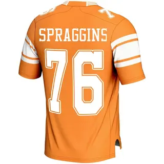 Game Men's Javontez Spraggins Tennessee Volunteers Replica Football Jersey - Orange