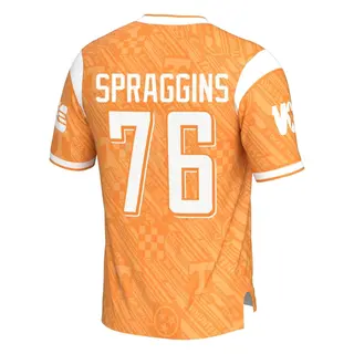 Game Men's Javontez Spraggins Tennessee Volunteers Replica Highlight Print Football Jersey - Orange