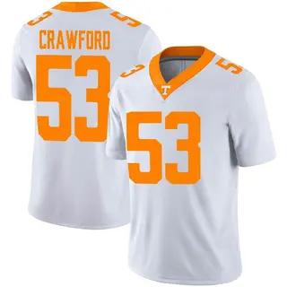 Game Men's Jeremiah Crawford Tennessee Volunteers Nike Football Jersey - White