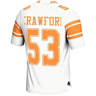 Game Men's Jeremiah Crawford Tennessee Volunteers Replica 2nd Football Jersey - White