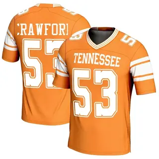 Game Men's Jeremiah Crawford Tennessee Volunteers Replica Football Jersey - Orange