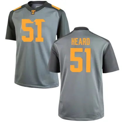 Game Men's Jeremias Heard Tennessee Volunteers College Jersey - Gray