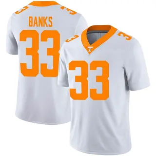 Game Men's Jeremy Banks Tennessee Volunteers Nike Football Jersey - White
