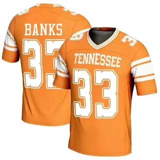 Game Men's Jeremy Banks Tennessee Volunteers Replica Football Jersey - Orange