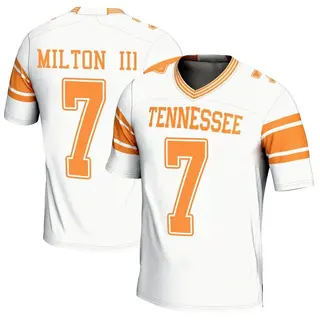 Game Men's Joe Milton III Tennessee Volunteers Replica 2nd Football Jersey - White