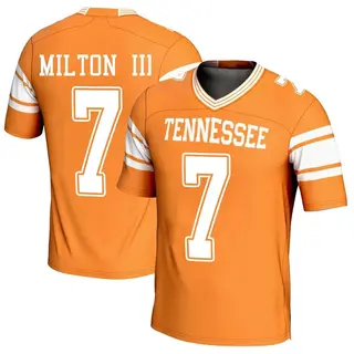 Game Men's Joe Milton III Tennessee Volunteers Replica Football Jersey - Orange