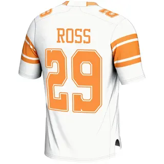 Game Men's Jordan Ross Tennessee Volunteers Replica 2nd Football Jersey - White
