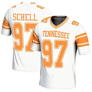 Game Men's Josh Schell Tennessee Volunteers Replica 2nd Football Jersey - White