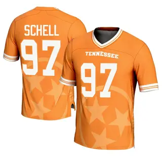 Game Men's Josh Schell Tennessee Volunteers Replica Icon Print Football Jersey - Orange