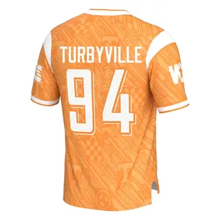 Game Men's Josh Turbyville Tennessee Volunteers Replica Highlight Print Football Jersey - Orange
