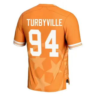 Game Men's Josh Turbyville Tennessee Volunteers Replica Icon Print Football Jersey - Orange