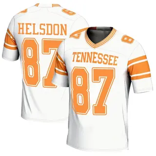 Game Men's Joshua Helsdon Tennessee Volunteers Replica 2nd Football Jersey - White