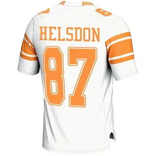 Game Men's Joshua Helsdon Tennessee Volunteers Replica 2nd Football Jersey - White