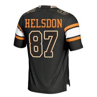 Game Men's Joshua Helsdon Tennessee Volunteers Replica Football Jersey - Black