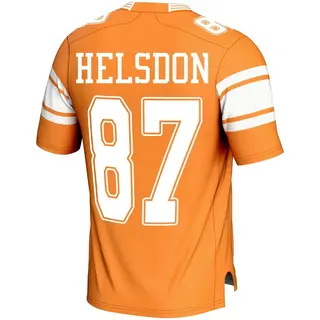 Game Men's Joshua Helsdon Tennessee Volunteers Replica Football Jersey - Orange