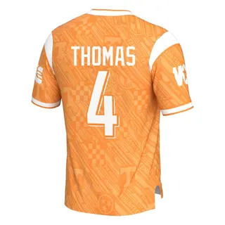 Game Men's Jourdan Thomas Tennessee Volunteers Replica Highlight Print Football Jersey - Orange