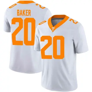 Game Men's Justin Baker Tennessee Volunteers Nike Football Jersey - White