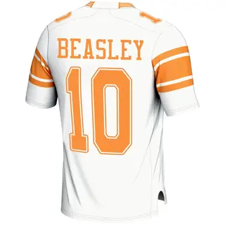 Game Men's Kaleb Beasley Tennessee Volunteers Replica 2nd Football Jersey - White