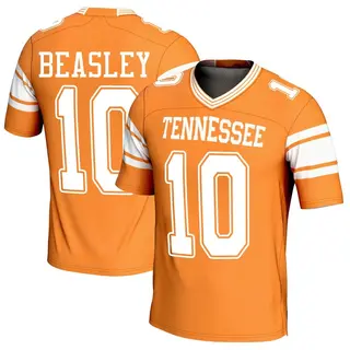 Game Men's Kaleb Beasley Tennessee Volunteers Replica Football Jersey - Orange