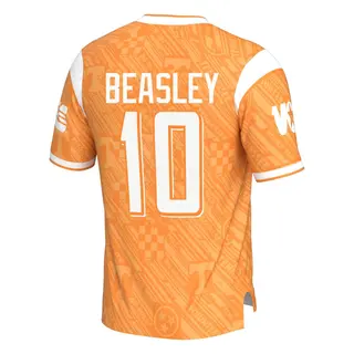 Game Men's Kaleb Beasley Tennessee Volunteers Replica Highlight Print Football Jersey - Orange