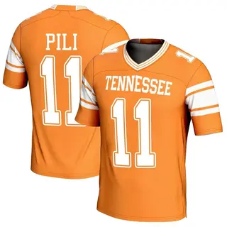 Game Men's Keenan Pili Tennessee Volunteers Replica Football Jersey - Orange