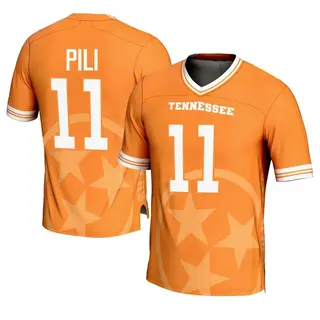 Game Men's Keenan Pili Tennessee Volunteers Replica Icon Print Football Jersey - Orange