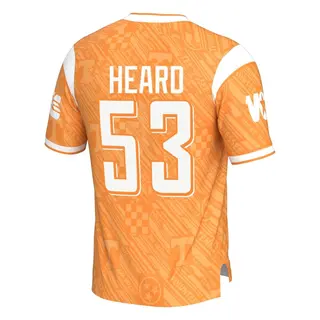 Game Men's Lance Heard Tennessee Volunteers Replica Highlight Print Football Jersey - Orange