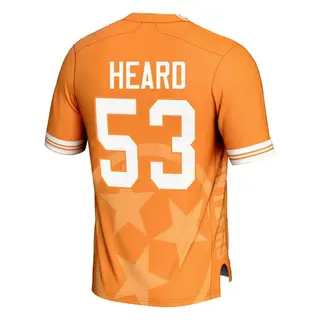 Game Men's Lance Heard Tennessee Volunteers Replica Icon Print Football Jersey - Orange