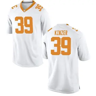 Game Men's Malcolm Kinzer Tennessee Volunteers Nike College Jersey - White