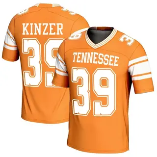 Game Men's Malcolm Kinzer Tennessee Volunteers Replica Football Jersey - Orange