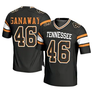 Game Men's Malik Ganaway Tennessee Volunteers Replica Football Jersey - Black