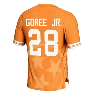 Game Men's Marcus Goree Jr. Tennessee Volunteers Replica Icon Print Football Jersey - Orange