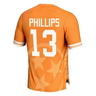 Game Men's Mason Phillips Tennessee Volunteers Replica Icon Print Football Jersey - Orange