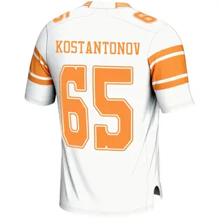 Game Men's Michael Kostantonov Tennessee Volunteers Replica 2nd Football Jersey - White