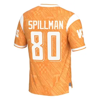 Game Men's Nate Spillman Tennessee Volunteers Replica Highlight Print Football Jersey - Orange