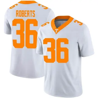 Game Men's Nathan Roberts Tennessee Volunteers Nike Football Jersey - White