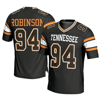 Game Men's Nathan Robinson Tennessee Volunteers Replica Football Jersey - Black